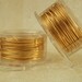 Economical 22 gauge Gold Colored Wire - Non Tarnish - 60 feet - 18 Meters - Enameled Coated Copper - 100% Guarantee