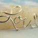 1 Sterling Silver Love Focal or Pendant -34mm X 19mm