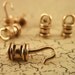 SALE 2 Sets Bronze Cord Crimp Style Hook and Eye Clasp - 23mm - Made in the USA Clearance