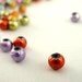 Clearance Sale 120 Textured Colorful Beads with Hollow Core - 4mm
