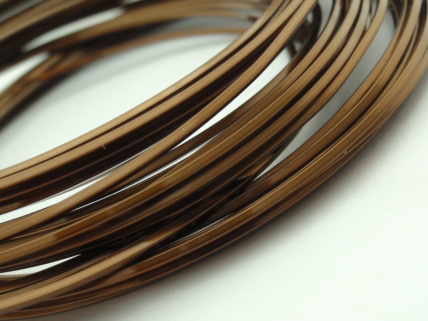 18 gauge SQUARE Vintage Bronze Wire Non Tarnish 21 feet