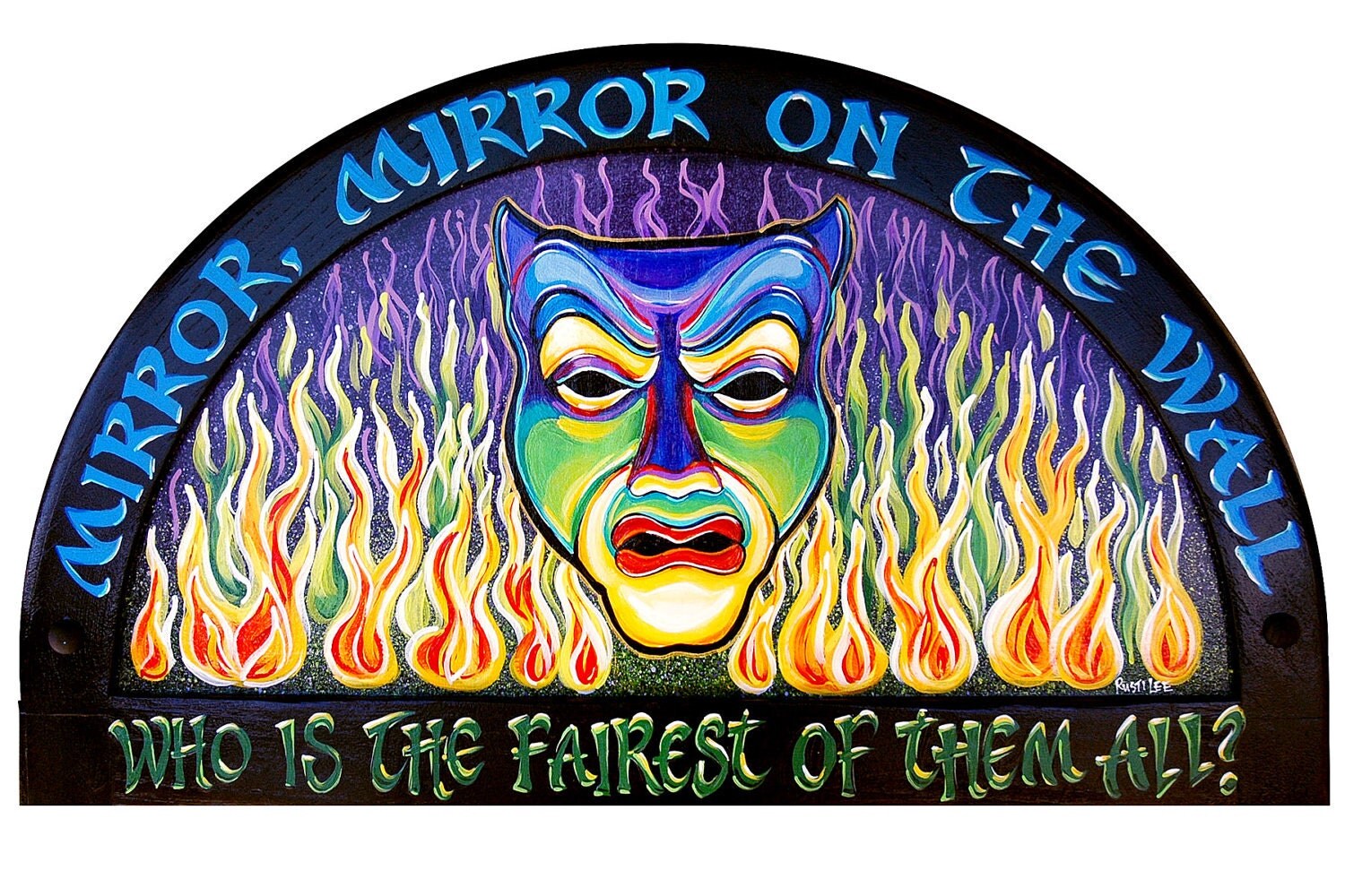 Magic Mirror On The Wall 53X24 Inches by RustiLee on Etsy