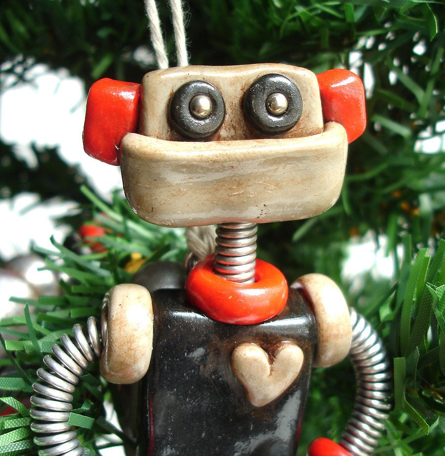 Robot Christmas Ornament 