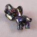 1960s Elephant Brooch Pin Novelty Scatter Irredescent Rhinestone Vintage Jewelry Jewellery