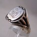 1800s Victorian Sterling Signet Ring Size 12 Mens Unisex
