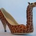 Paper Mache Giraffe shoe OOAK