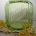 Green Depression Cookie JarGlass Canister Anchor Hocking 1930s