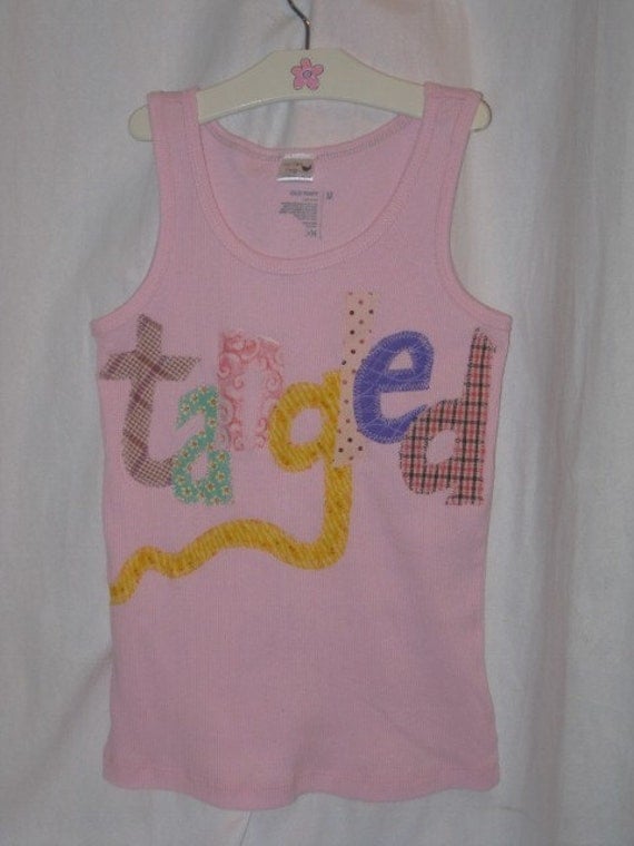 Custom Disney Tangled embroidered tank top or by LuLuCakesDesign