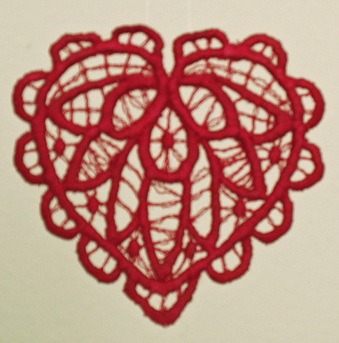 VALENTINE Lace Heart Embroidered No. 3