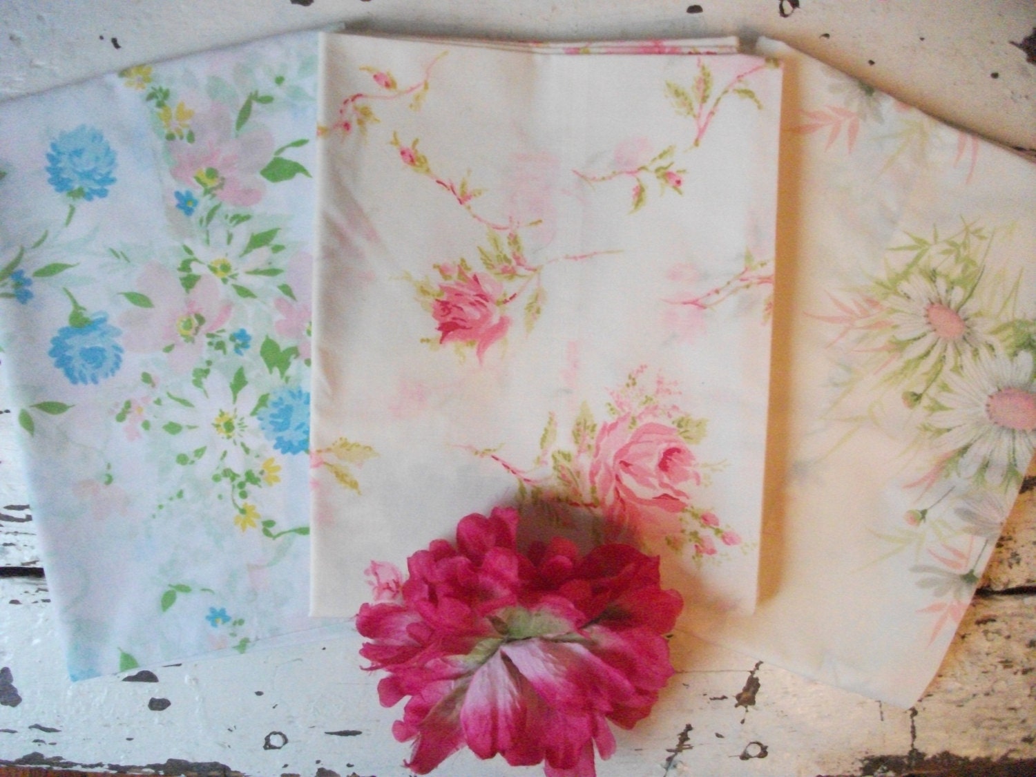 Vintage Pillowcase Lot 3 Pillowcases