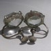 Victorian Faux Diamond Earrings Silver Screwbacks