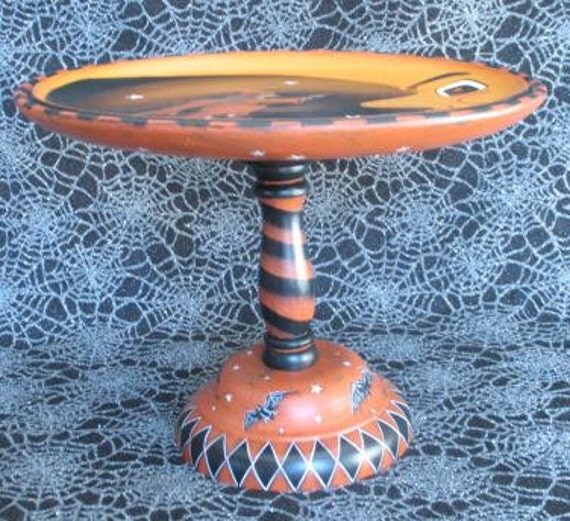 Vintage Style Halloween Cake Stand
