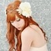 Wedding headdress, ivory flower crown, flapper head piece - Celeste - art nouveau floral crown, hair accessory