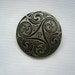 SALE Huge Vintage Celtic Pewter Brooch