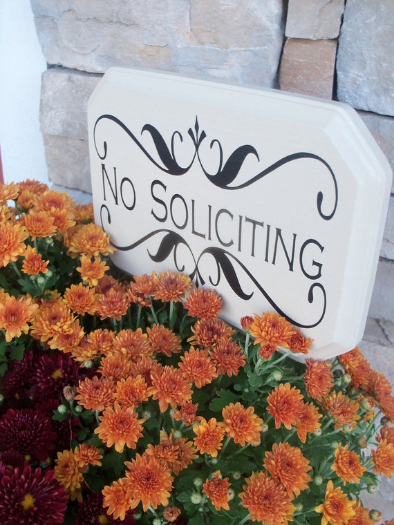 No Soliciting Sign