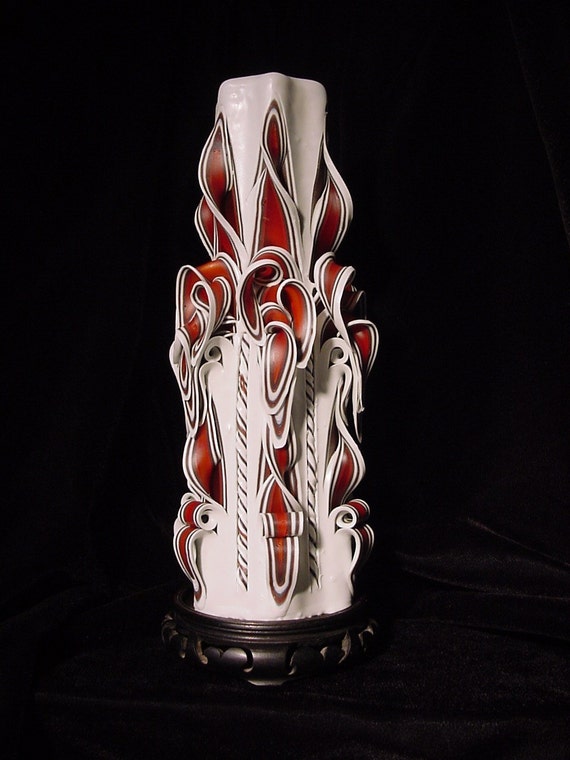 Carved Candle Large