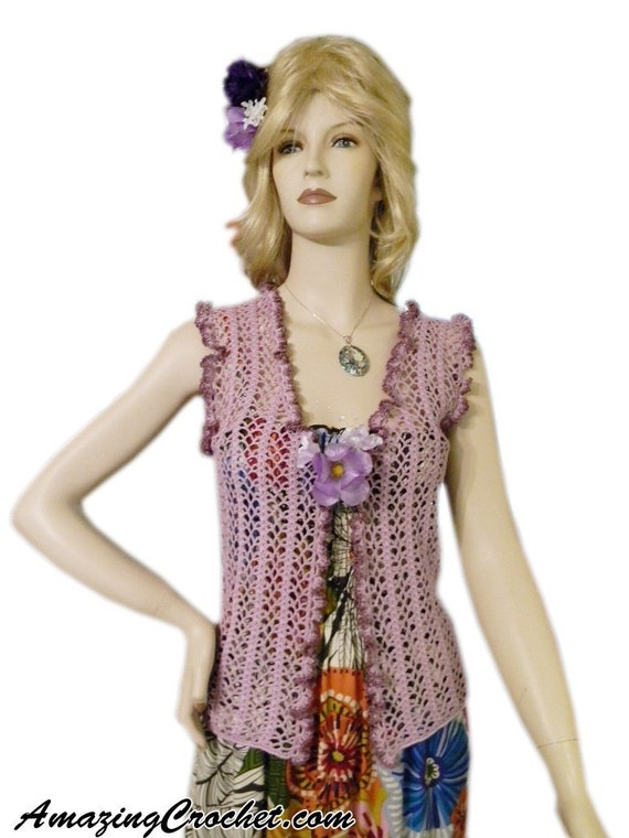 AMAZINGCROCHET Lilac Summer Top Crochet pattern