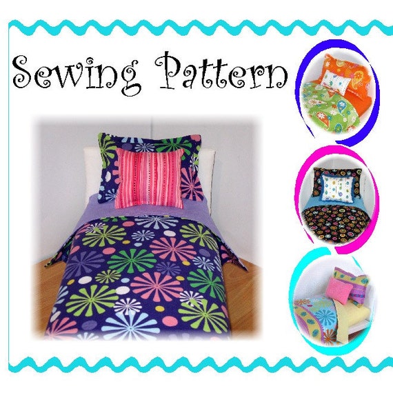 Doll Bedding Pattern Instructions PDF Easy Sew Fits American