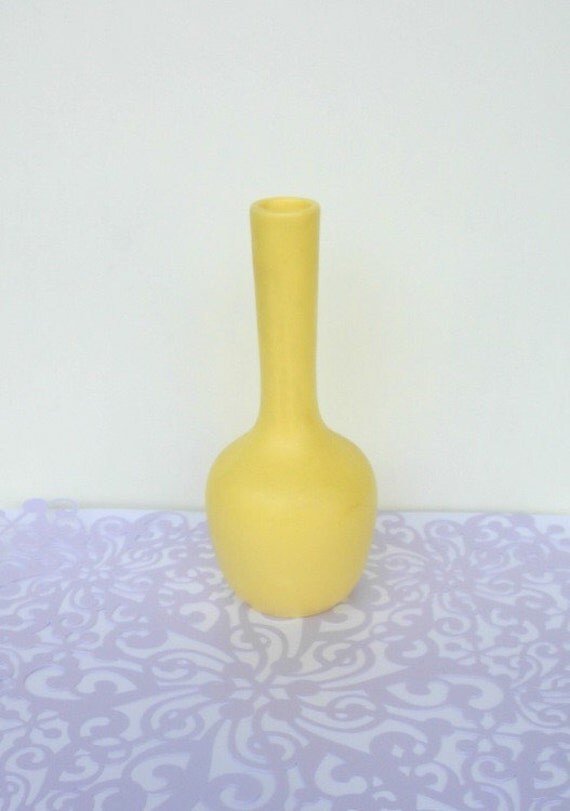 Yellow Haeger Bud Vase