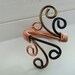 Adjustable Ring, Handmade Wire Wrapped Ring, Bronze Copper Black Wire Ring - R-14