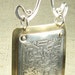 The Listening Amulet - Etched Sterling Silver Pendant on Brass - Bronze Rivets - Tribal Symbolic Shaman Pendant - Etched Sterling Silver