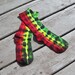 Irie Rasta Tie Dye Socks - Ladies Crew
