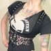 Kissin' Bombs studded denim leopard vest