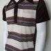Vintage Apparel Men's 70's Polyester Shirt Short Sleeve Brown Striped FreshandSwanky on Etsy