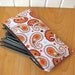 SALE Zipper Pouch or Pencil Case in All Star 2 Orange Paisley - ready to ship