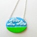 Tiny Landscape - Hand Carved from Recycled Materials - One of a Kind