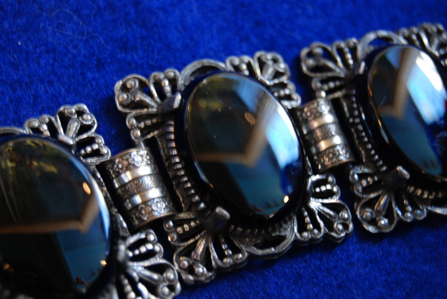 Antique Judy Lee Costume Jewelry Chunky Bracelet.