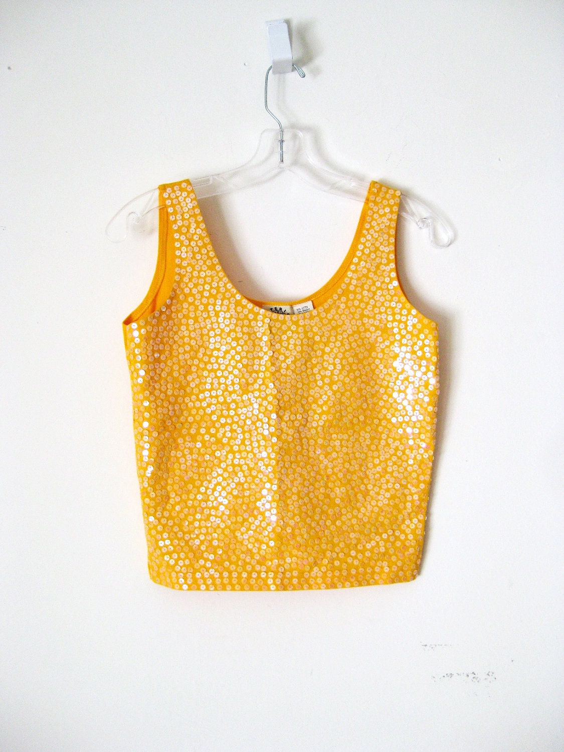 yellow sequin pants