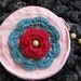 Petite Marie Pouch in Pink, Teal and Red