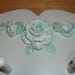 Teal and Aqua Shabby Chic Furniture Accent of Handmade Roses - three pieces