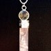Rose quartz & quartz crystal necklace " Beauty and Light"