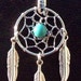 BLUE SKY ll -Dream catcher necklace with Turquoise
