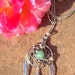 DREAMIN in SILVER & GREEN Adventurine dream catcher Necklace in Silver with Adventurine