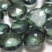 Beautiful AAA Green Mystic QUARTZ Faceted Heart Briolettes - 10 Beads