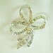 Vintage Rhinestone Pin Retro Modern Bow