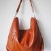 Leather hobo Max medium brown---Adeleshop handmade Leather bag Messenger Diaper bag Shoulder bag Tote Handbag