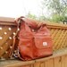 Leather backpack Zoey brown--handmade Leather bag/ Messenger/ Diaper bag/ Shoulder bag/ Tote/ Handbag/ Hip bag/ Women