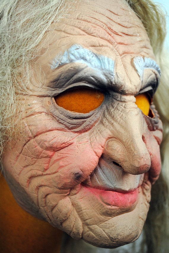 Vintage 1977 Cesar Scary Old Man Mask