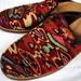Beautiful Vintage Kilim Ethnic Woven Tapestry Flats - Size 7 1/2