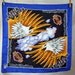 Vintage 80s Harley Davidson Eagle Flag USA Hankerchief Scarf