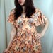 Vintage 70s Boho Empire Floral Maxi Dress