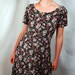 Vintage 80s All That Jazz Floral Grunge Maxi Dress
