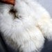 Vintage White Furry Alpaca Slippers