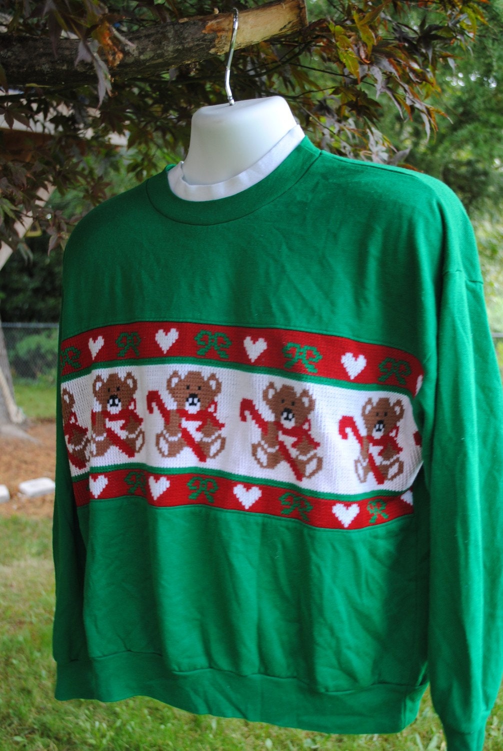 teddy bear and candy cane ultimate christmas sweater teddy bear and candy cane ultimate christmas sweater
