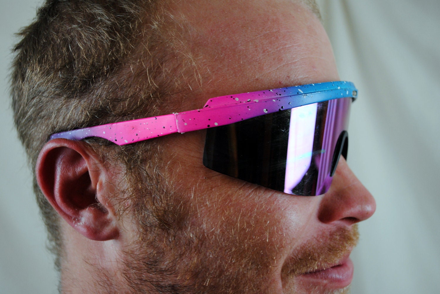 New Wave Vintage 80 S Ski Bum Electro Neon Sunglasses