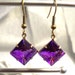 Earrings, Purple, Violet, Heliotrope, Purple Earrings, Dangle Earrings, Violet Earrings, Heliotrope Earrings
